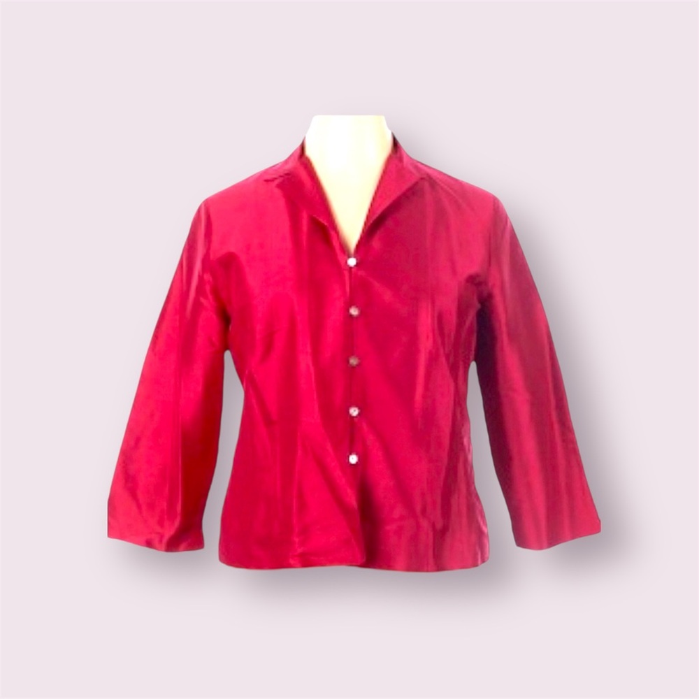 TALBOTS 100% pure silk ref blouse formal